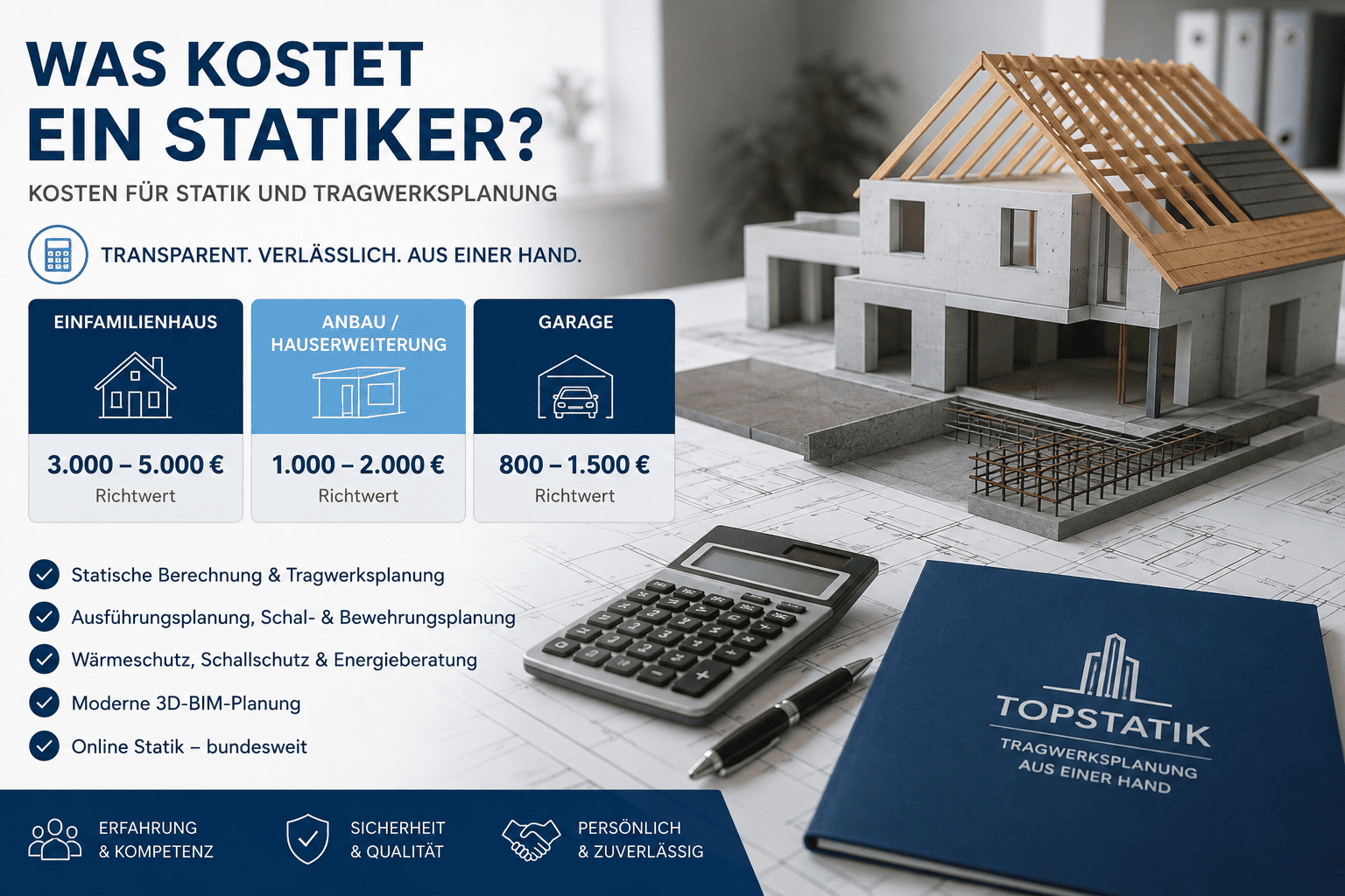 Was kostet ein Statiker? Kosten für Statik und Tragwerksplanung